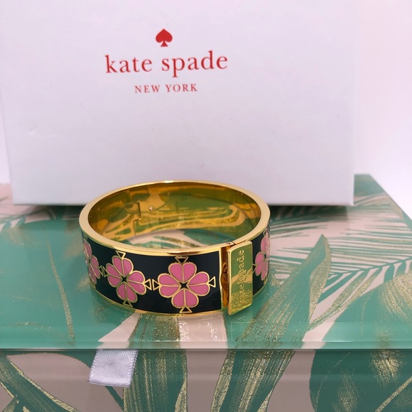 kate spade Jewelry - Kate spade floral enamel bangle bracelet